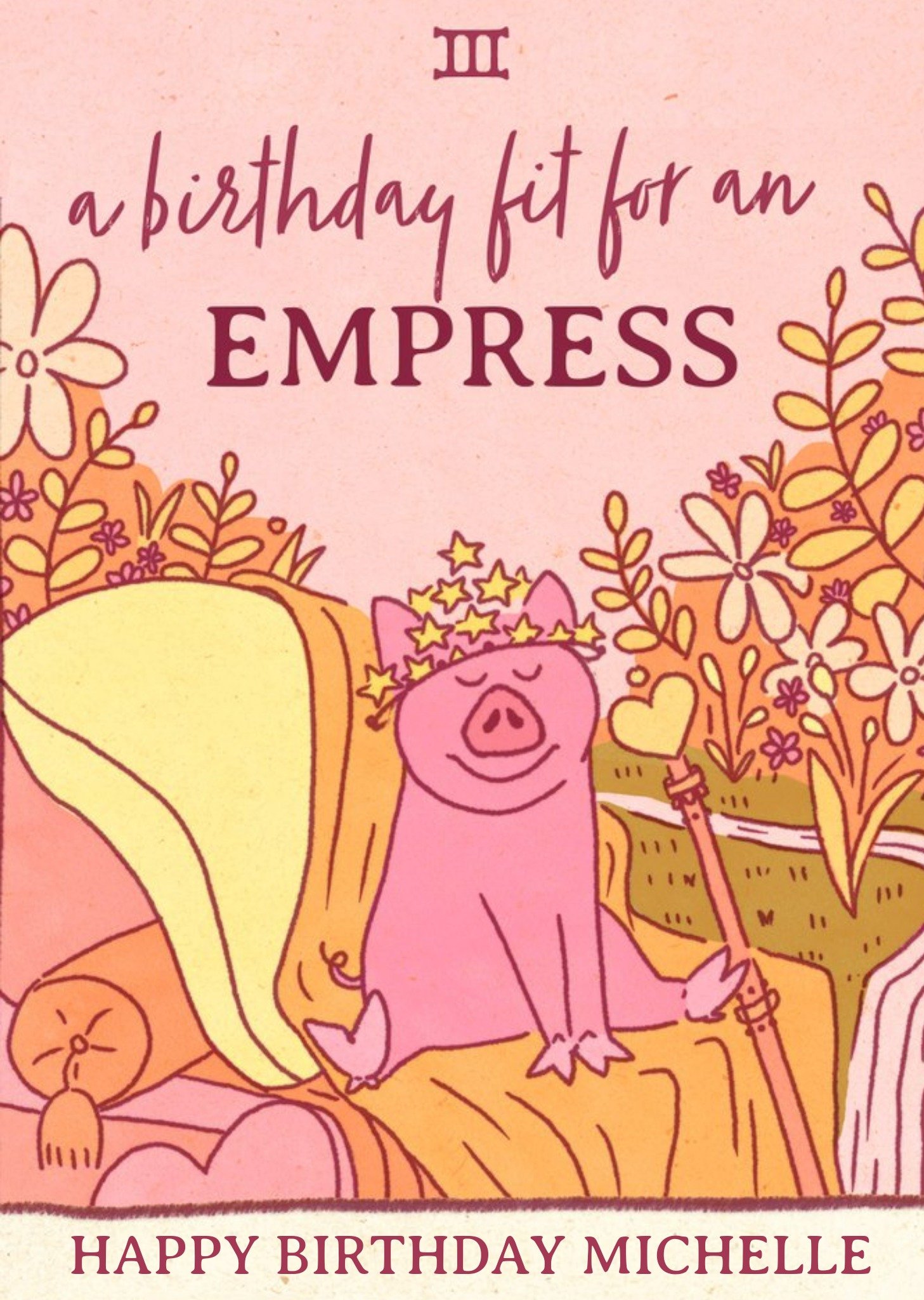 Fit For An Empress Tarot Style Card Ecard