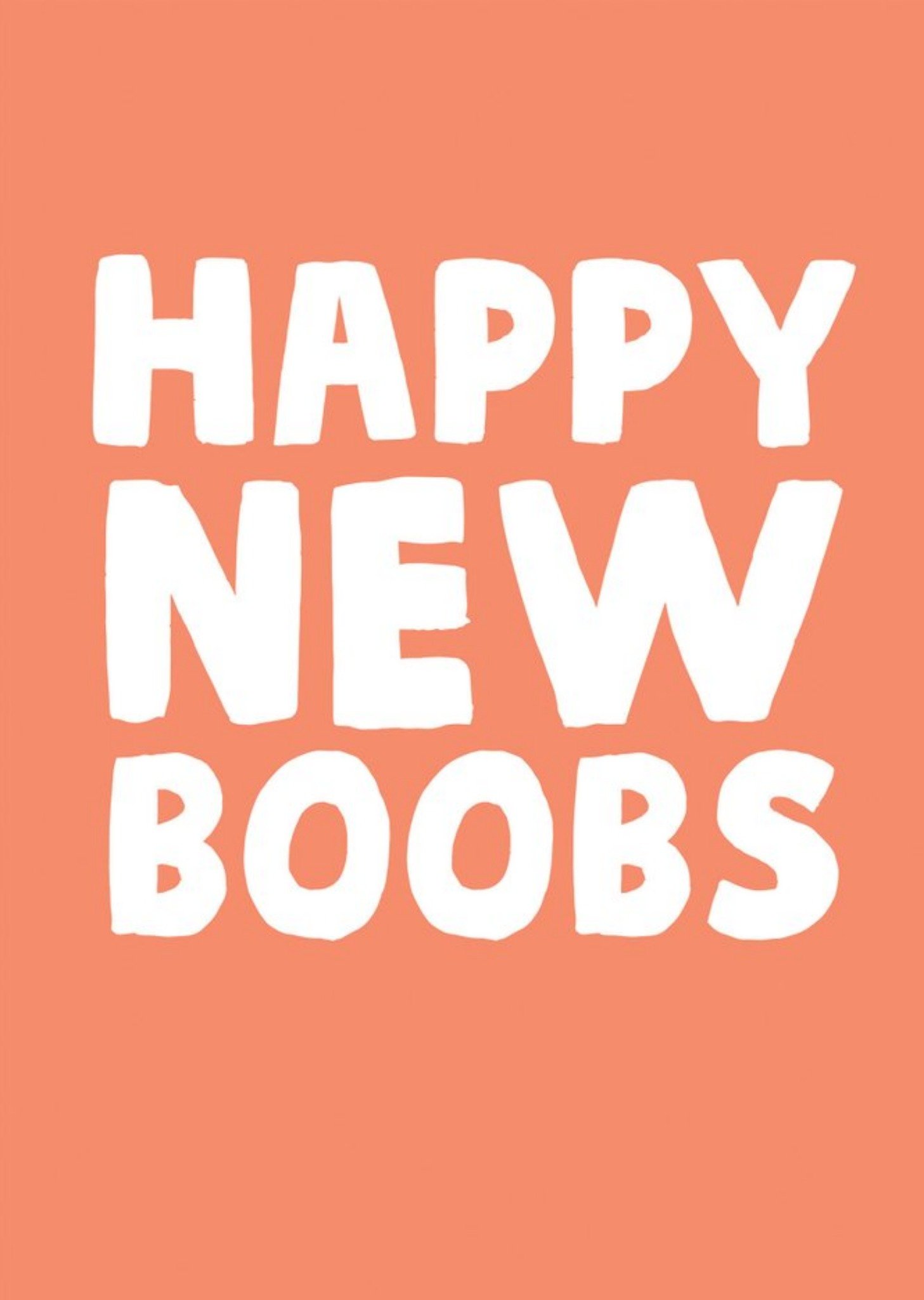 Moonpig Funny Happy New Boobs Card, Large
