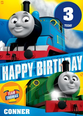 Thomas The Tank Engine 3rd Birthday Card