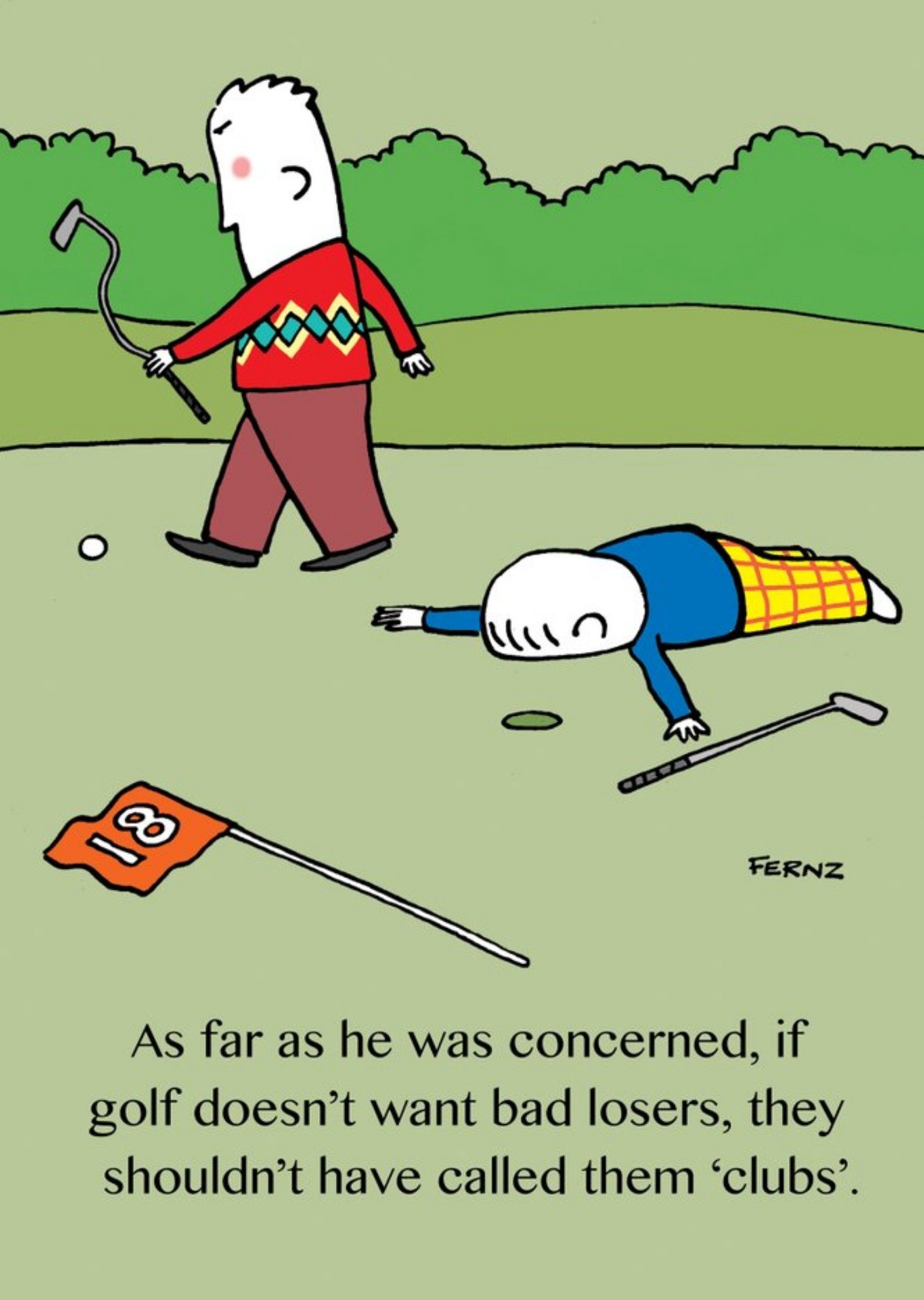 If Golf Doesnt Want Bad Losers They Shouldnt Have Called Them Clubs Card Ecard