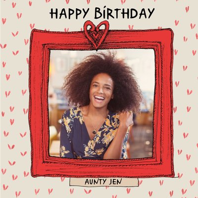 Birthday Card - Photo Upload - Aunty - Photo Frame