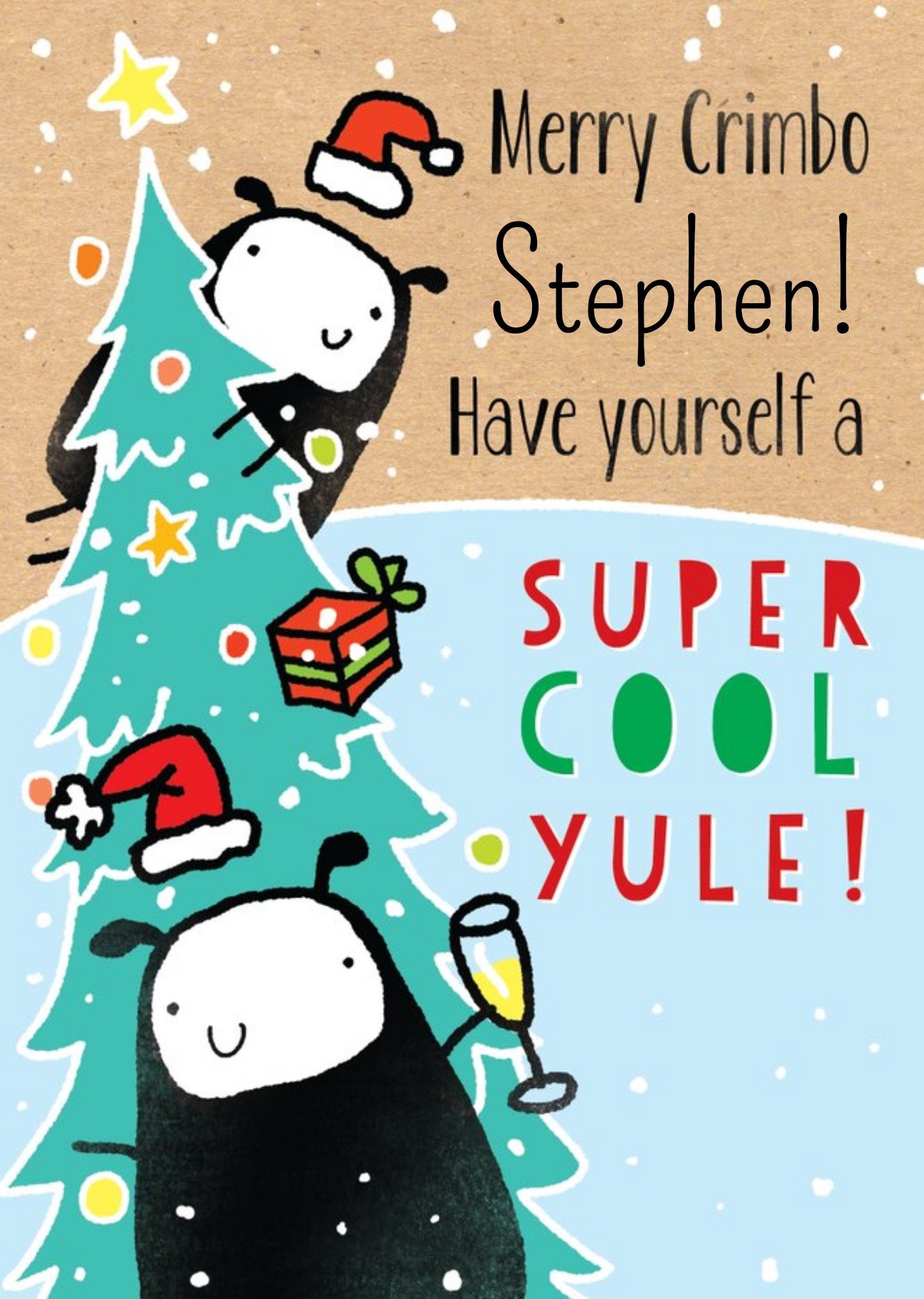 Have A Super Cool Yule Personalised Card Ecard