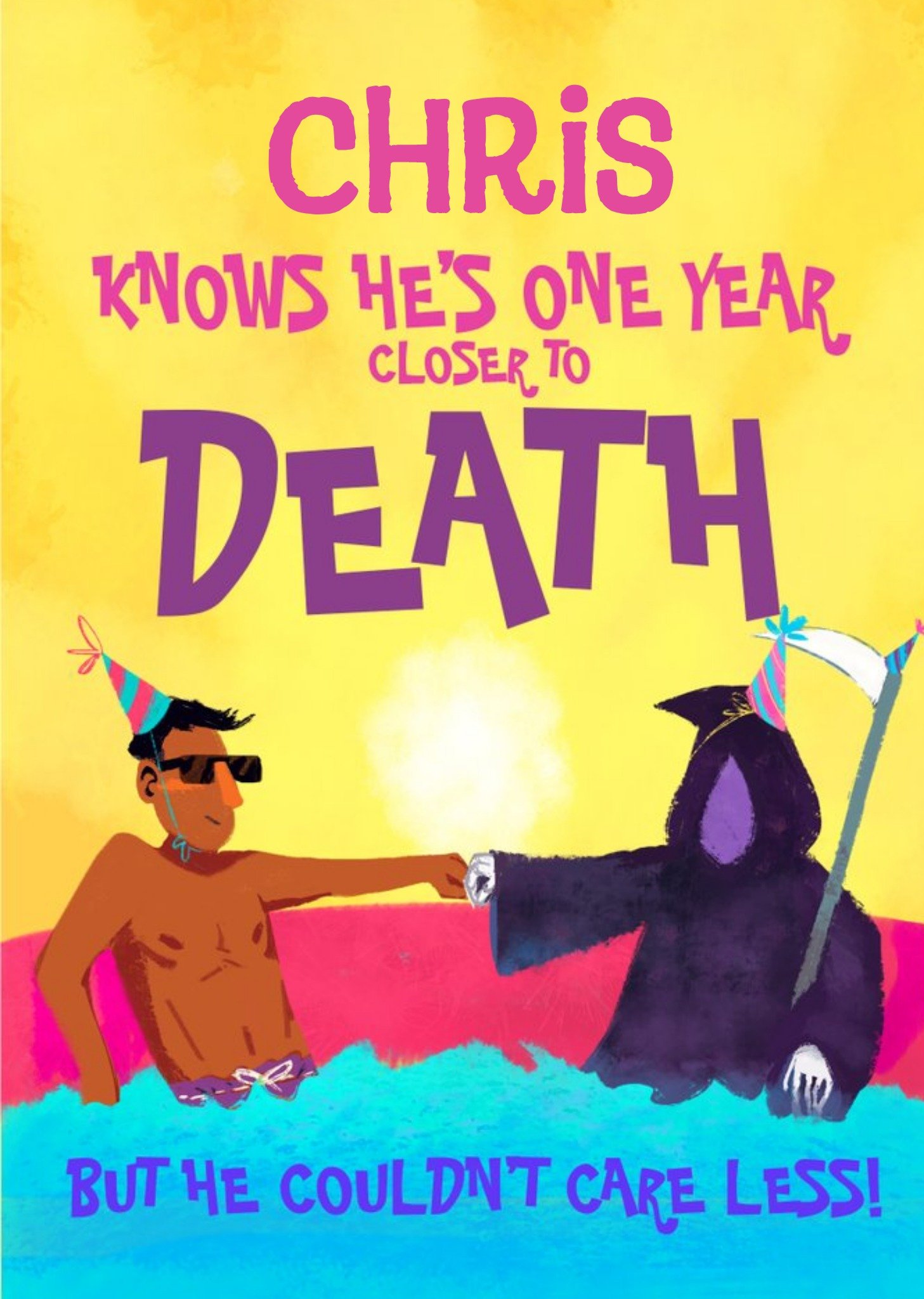 Funny Birthday Card One Year Closer To Death Ecard