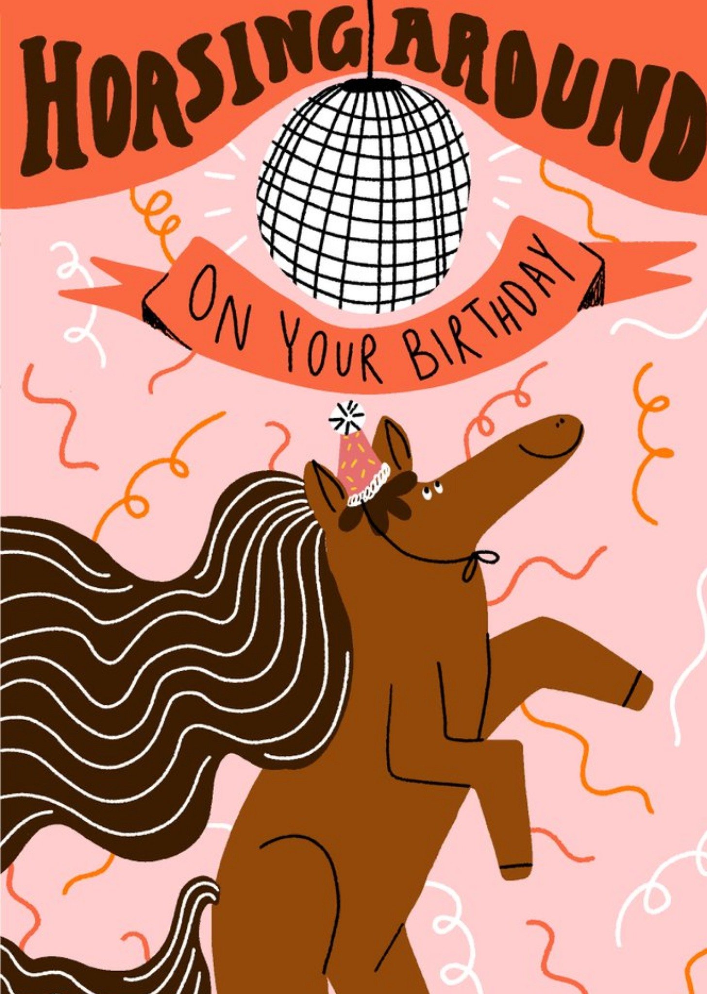 Florence Poppy Funny Horsing Around Birthday Card Ecard