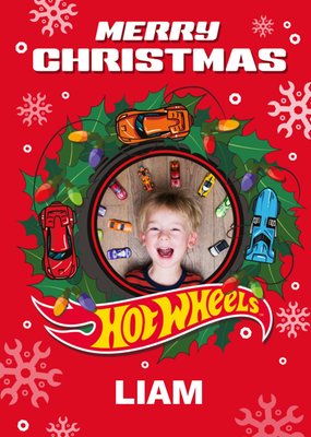 Hot Wheels Photo Upload Christmas Card