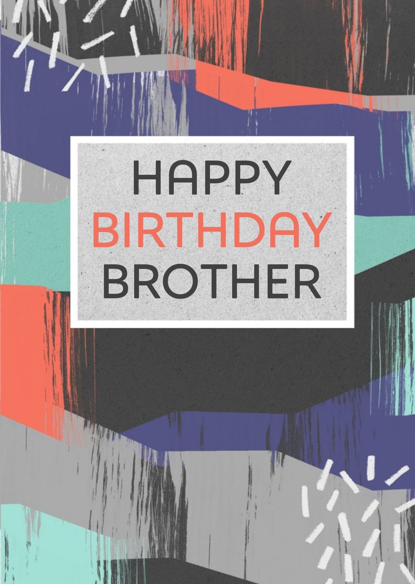 Moonpig Personalised Birthday Card - Brother, Large