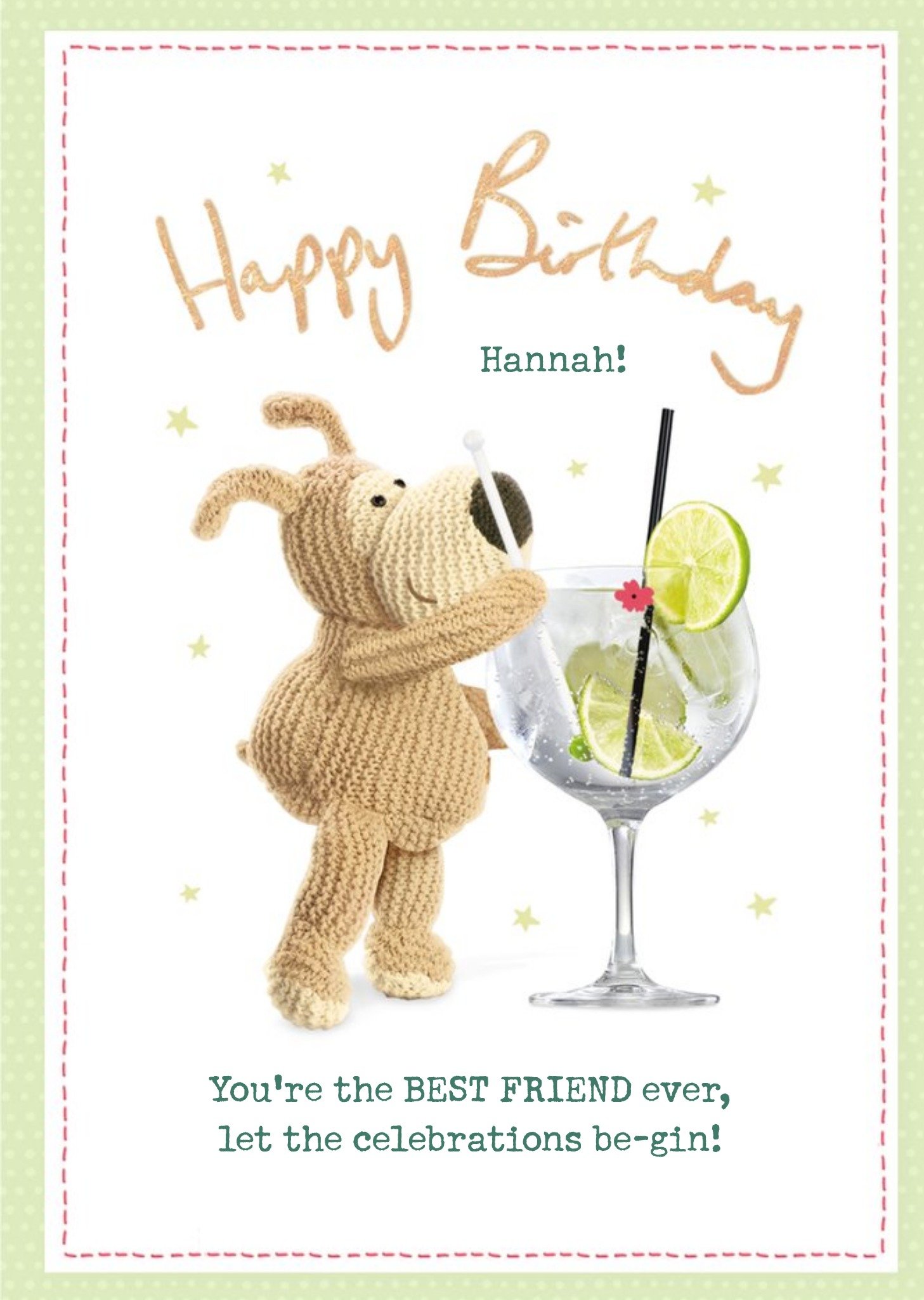 Cute Boofle To The Best Friend Ever Birthday Card