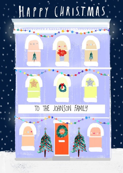 Jones Street Personalised Christmas Card