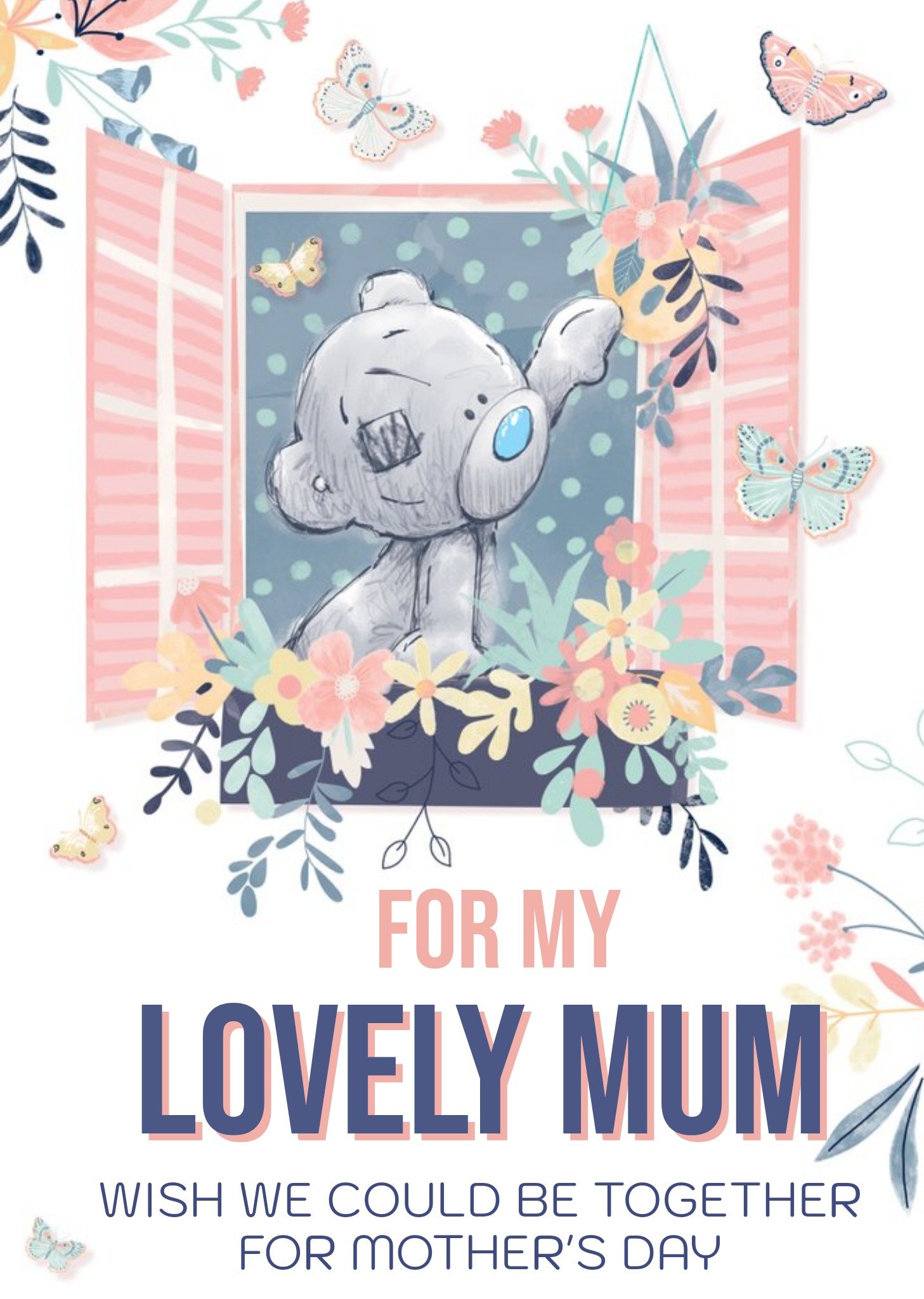 Me To You For My Lovely Mum Wish We Could Be Together Across The Miles Isolation Mother's Day Card E