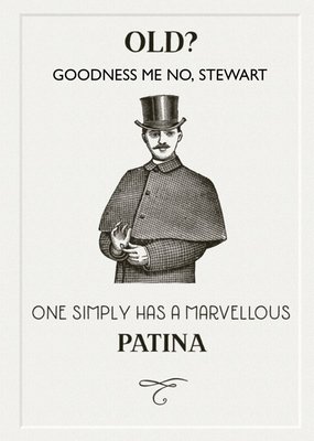 Funny retro 'Goodness Me No' Birthday Card