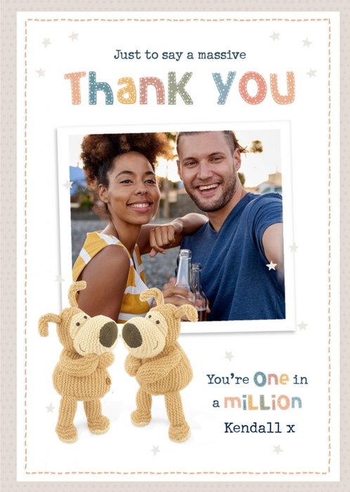 Boofle Friend Thank you Photo Upload Card