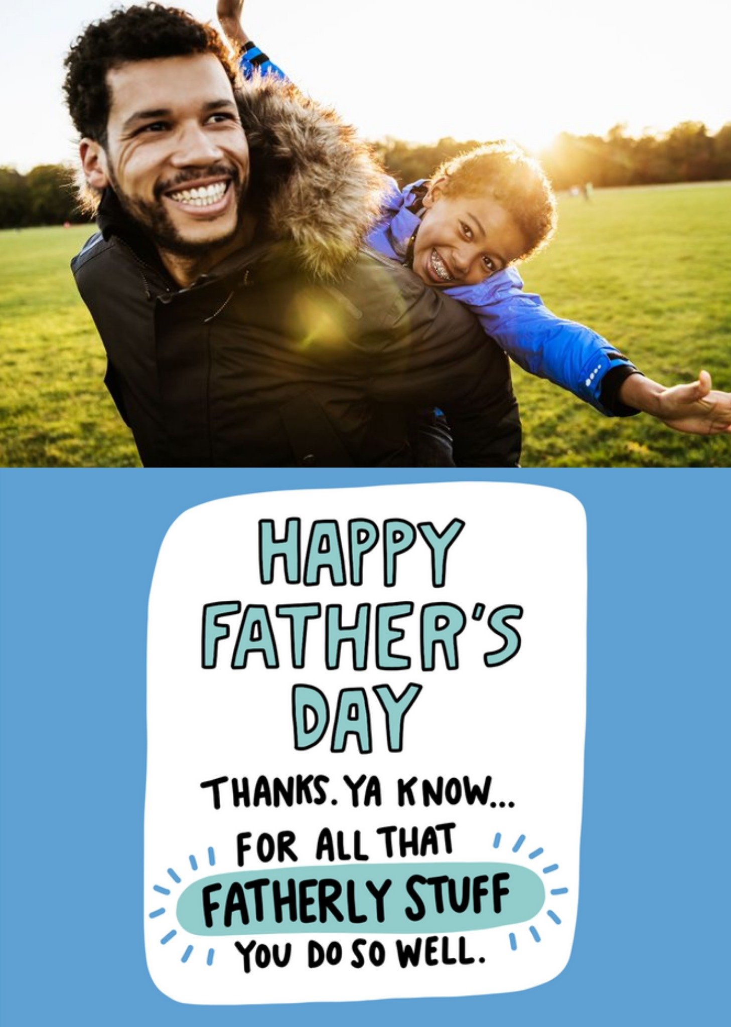 Other Angela Chick Fatherly Stuff Photo Upload Father's Day Card