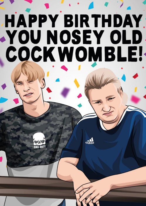 Happy Birthday You Nosey Old Cockwomle Tv Card