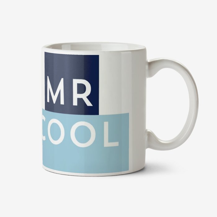 Mr Cool Typographic Birthday Mug