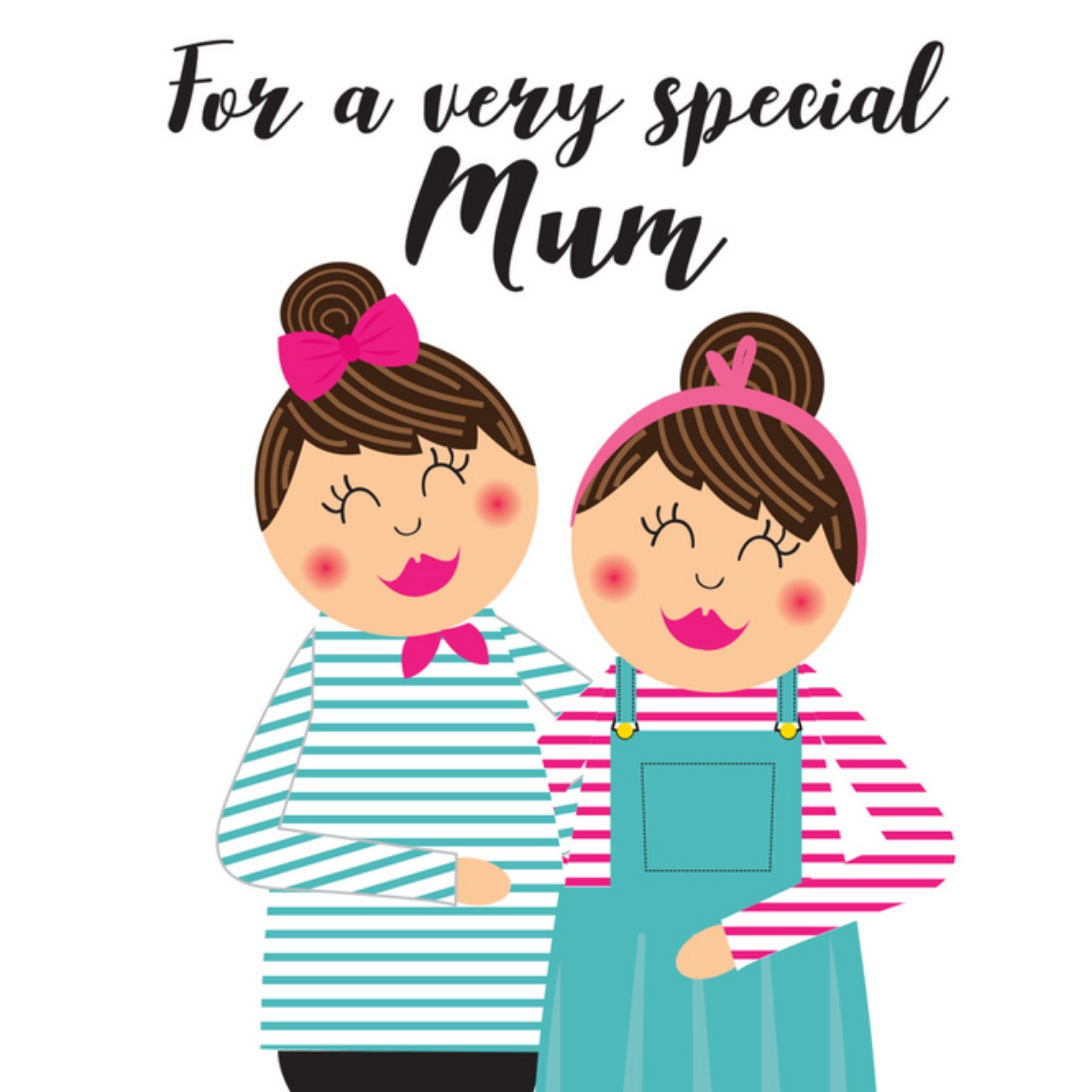 Cute To A Very Special Mum Card, Square