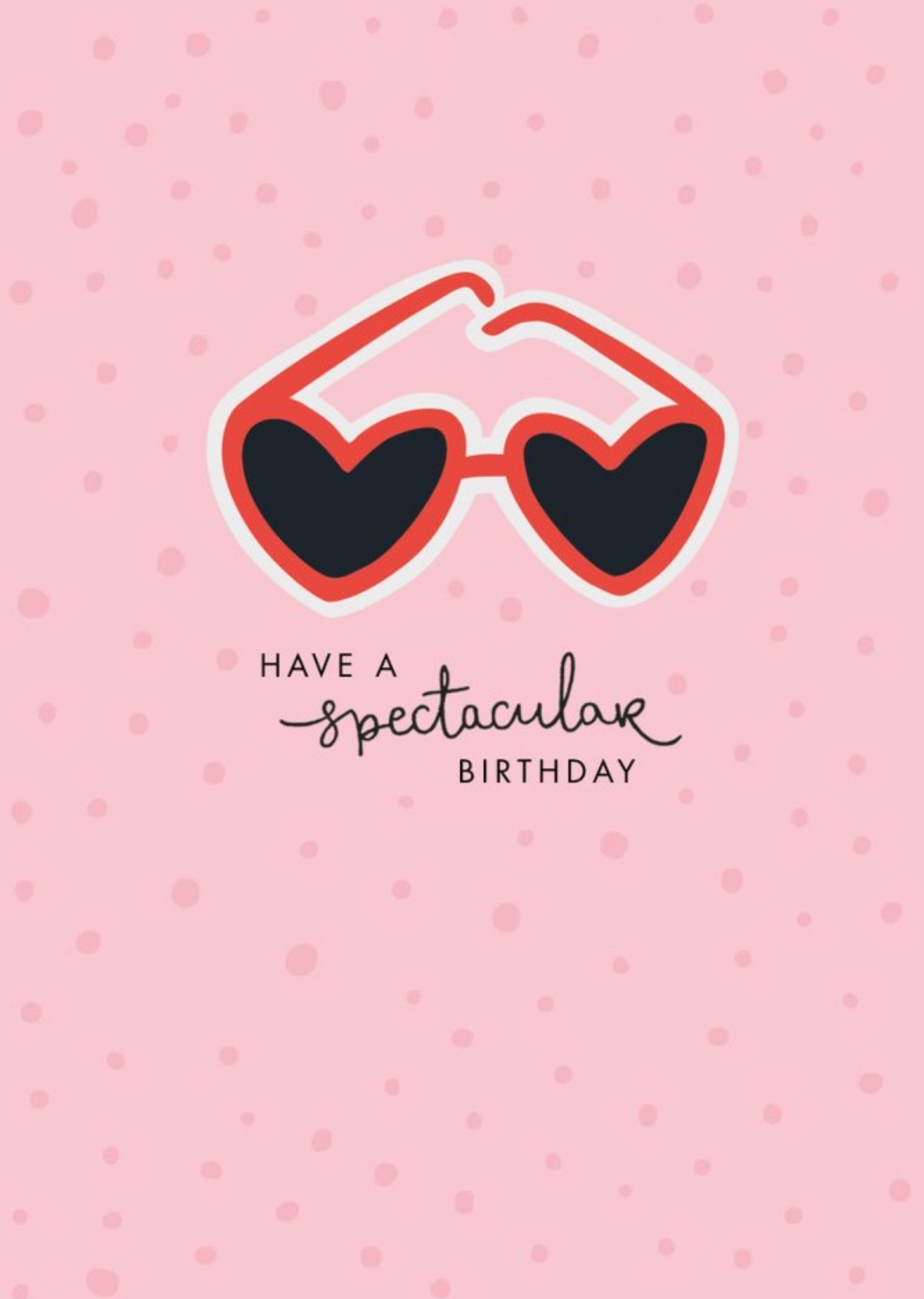 Hotchpotch Sunglasses Pink Sweet Birthday Card Ecard