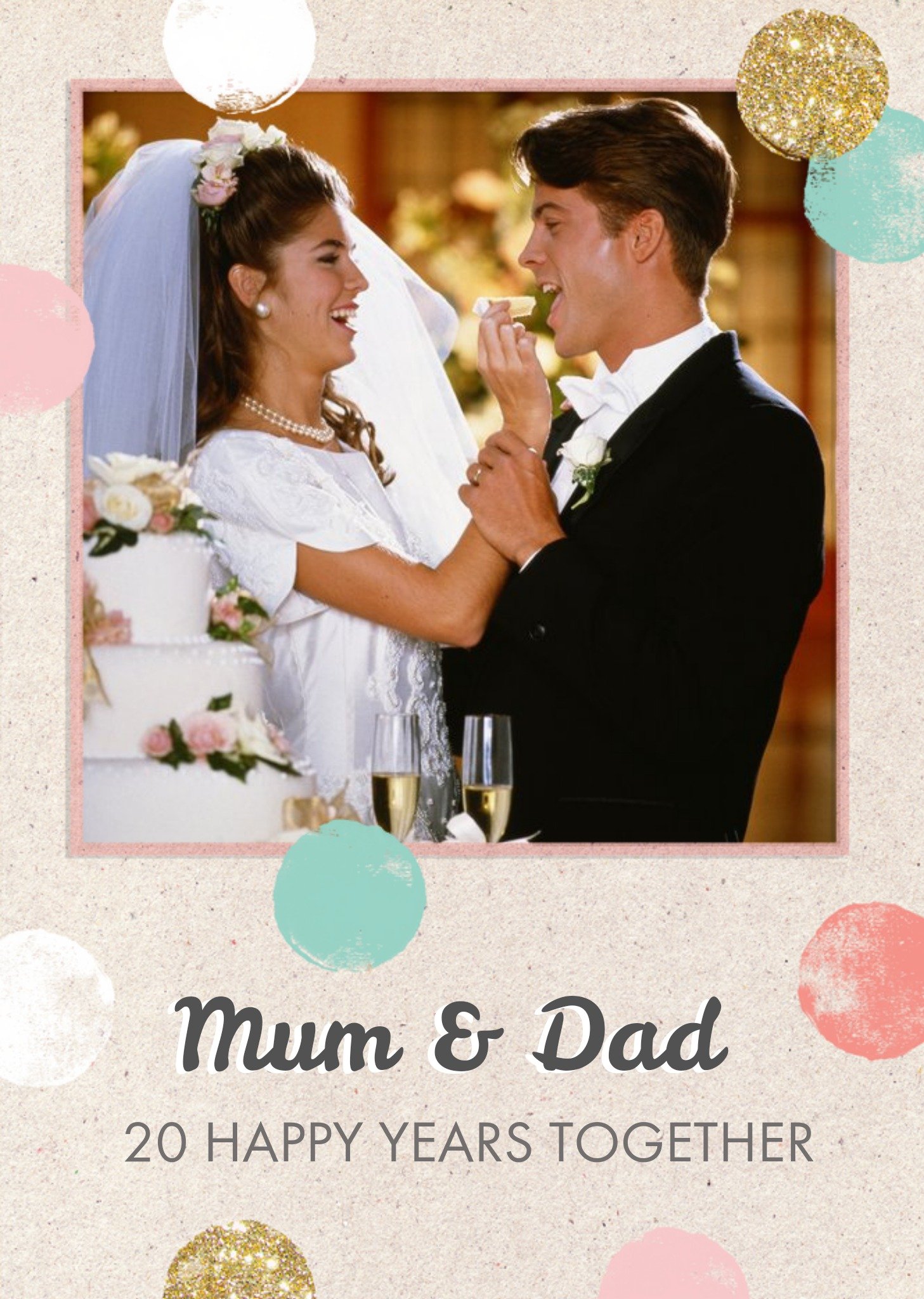 Mum & Dad Happy Years Together Photo Upload Anniversary Card Ecard