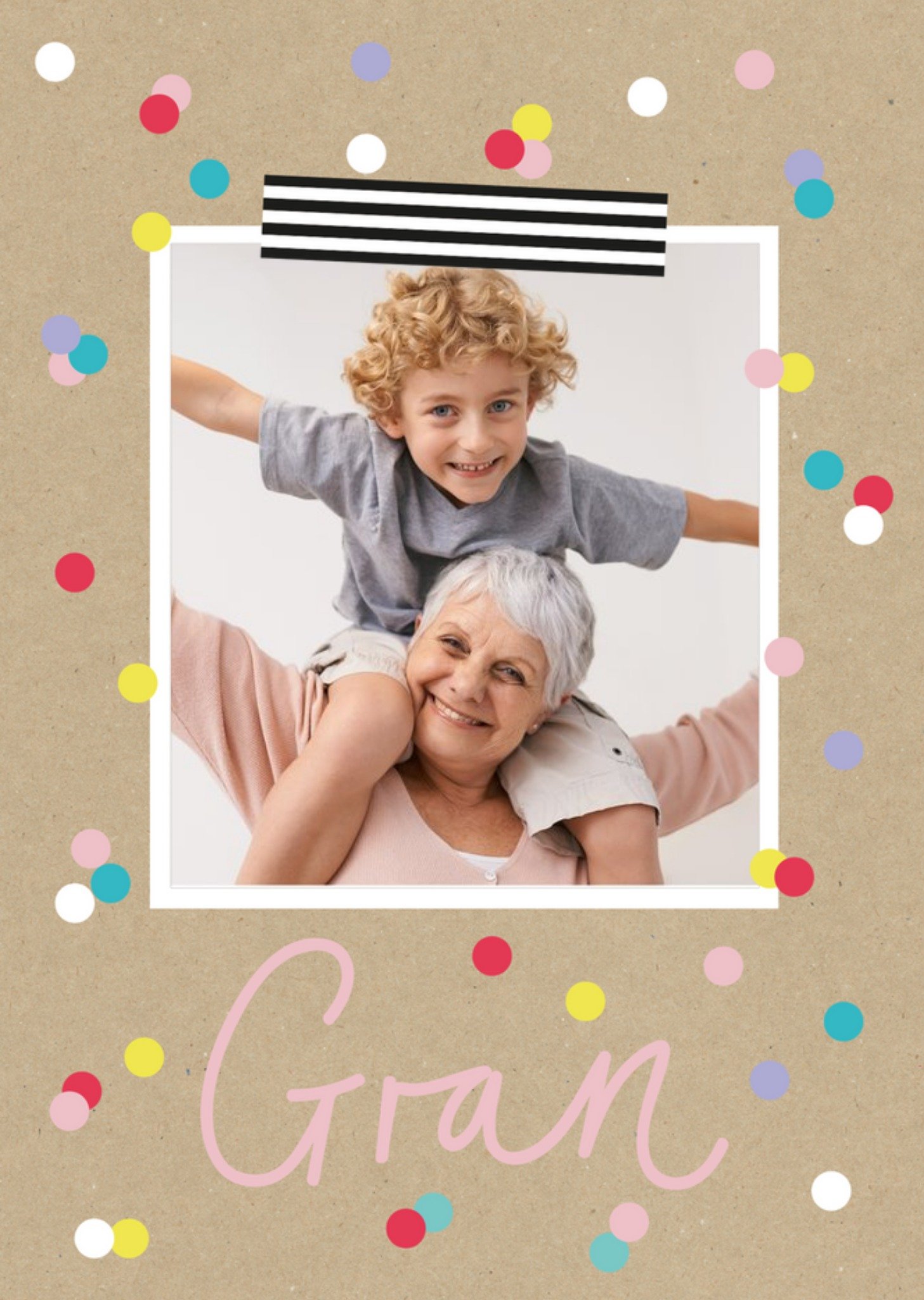 Moonpig Mother's Day Card - Gran - Photo Upload Card, Large