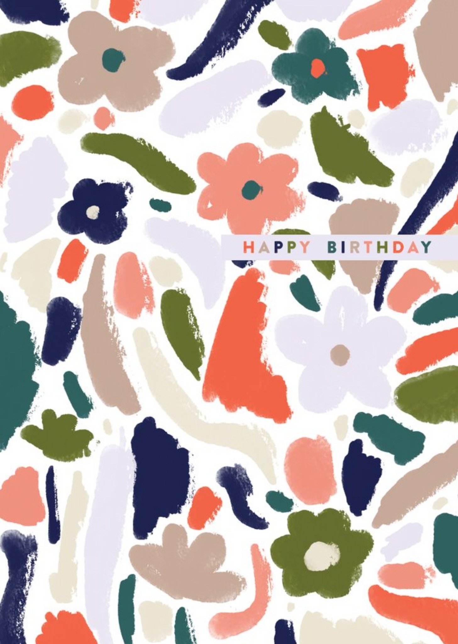 Chloe Turner Floral Pattern Birthday Card Ecard