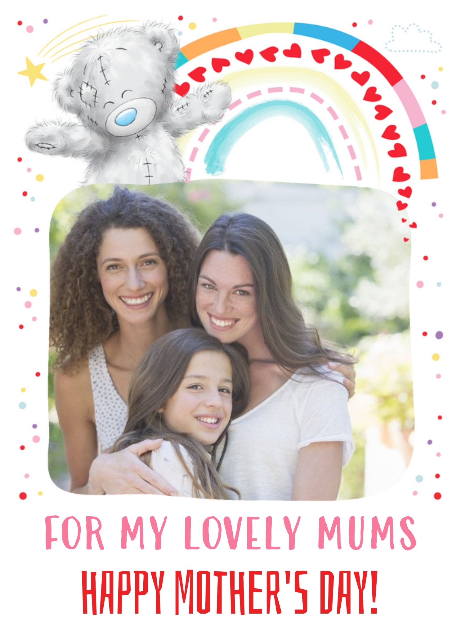 Me To You For My Lovely Mums Lesbian Couple LGBTQ+ Happy Mothers Day Card Ecard
