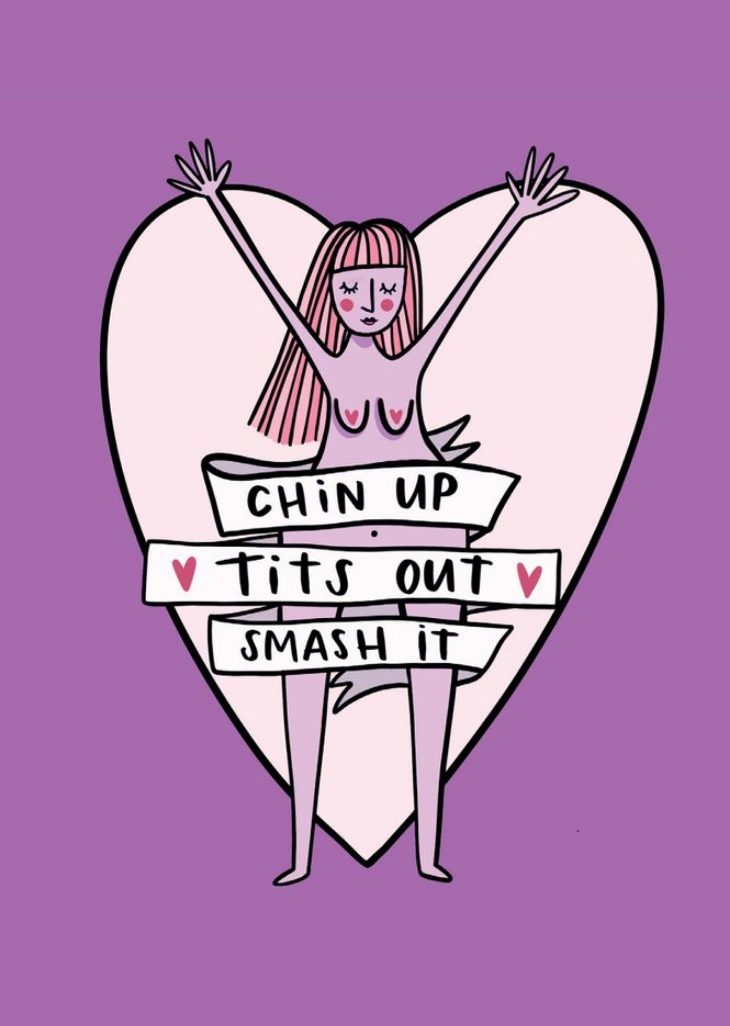 Chin Up Tits Out Smash It Card Ecard