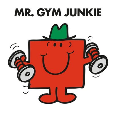 Mr Men Mr. Gym Junkie Card