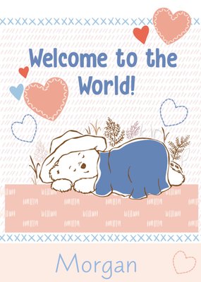 Paddington Bear Welcome To The World New Baby Card