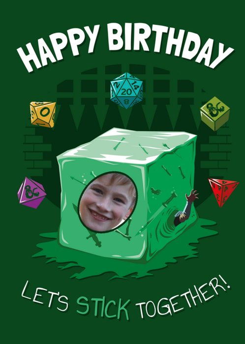 Dungeons And Dragons Photo Upload Birthday Card