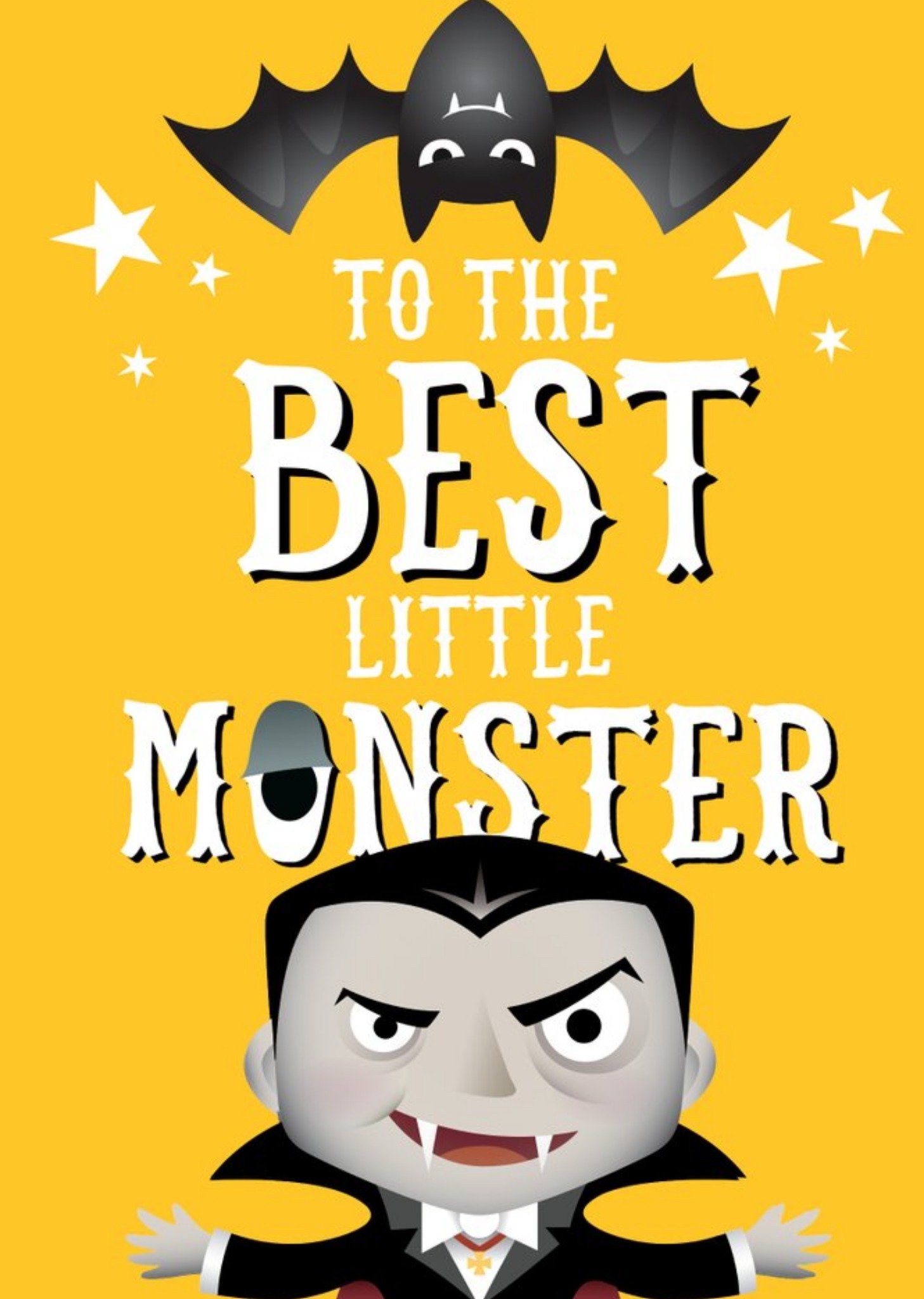 Moonpig Little Monsters Best Little Monster Count Dracula Birthday Card, Large