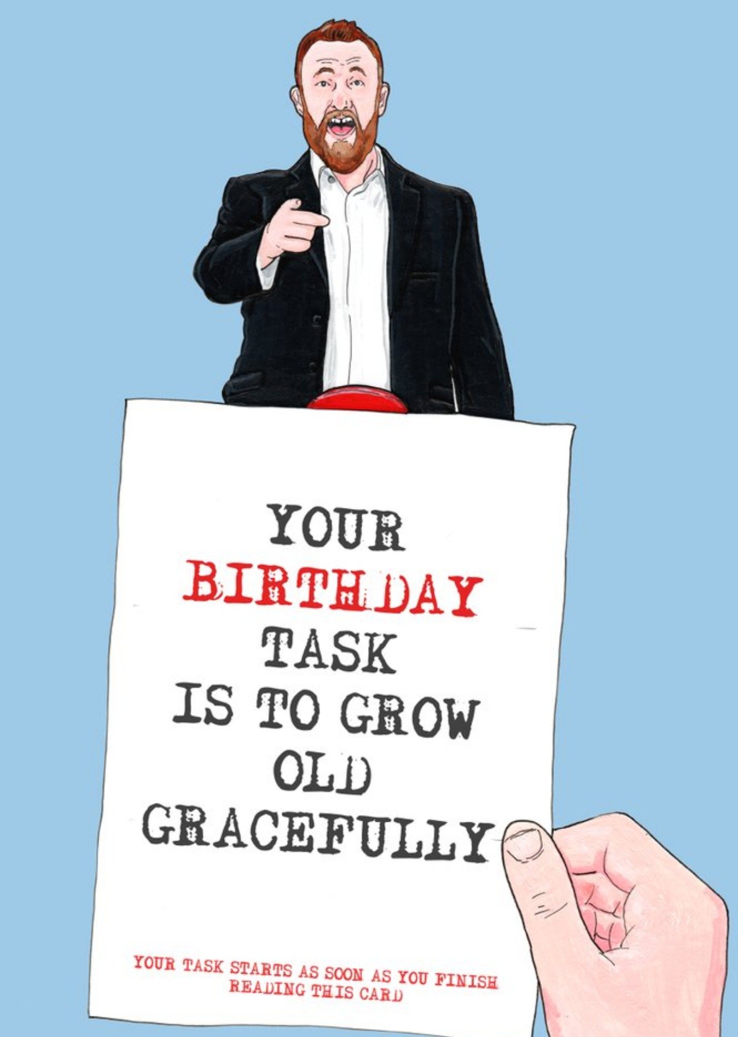 Moonpig Your Birthday Task Is To Grow Old Gracefully Birthday Card, Large