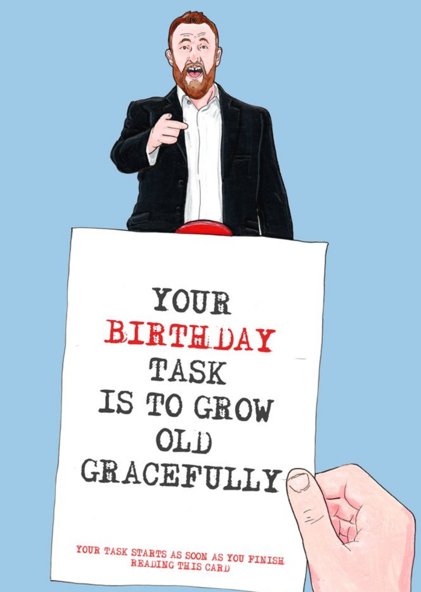 Your Birthday Task Is To Grow Old Gracefully Birthday Card Ecard