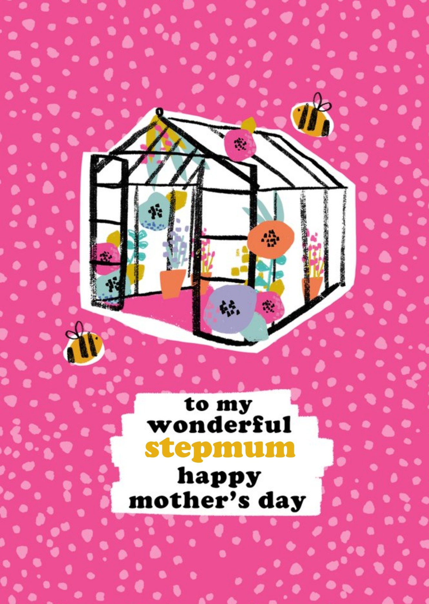 Moonpig Bright Gardening Themed Wonderful Stepmum Mother's Day Card Ecard