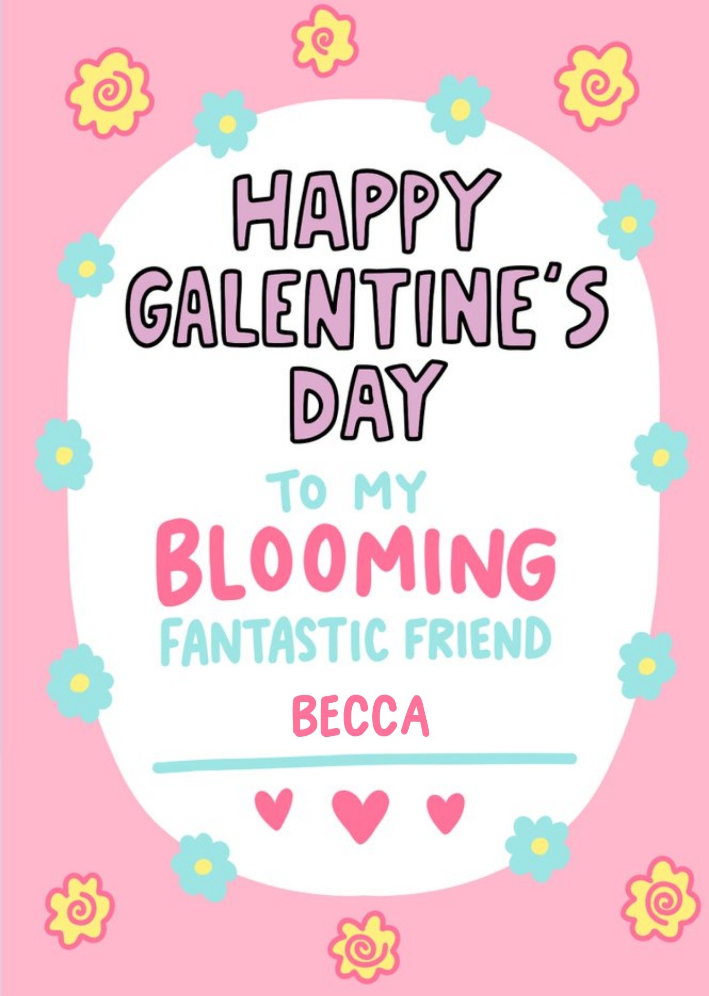 Blooming Fantastic Friend Galentines Day Card By Angela Chick Ecard