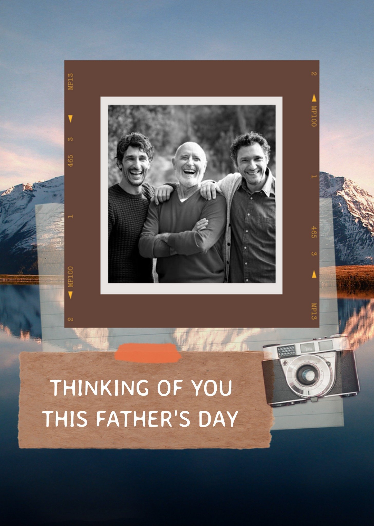 Moonpig Photographic Photo Upload Father's Day Card Thinking Of You Ecard