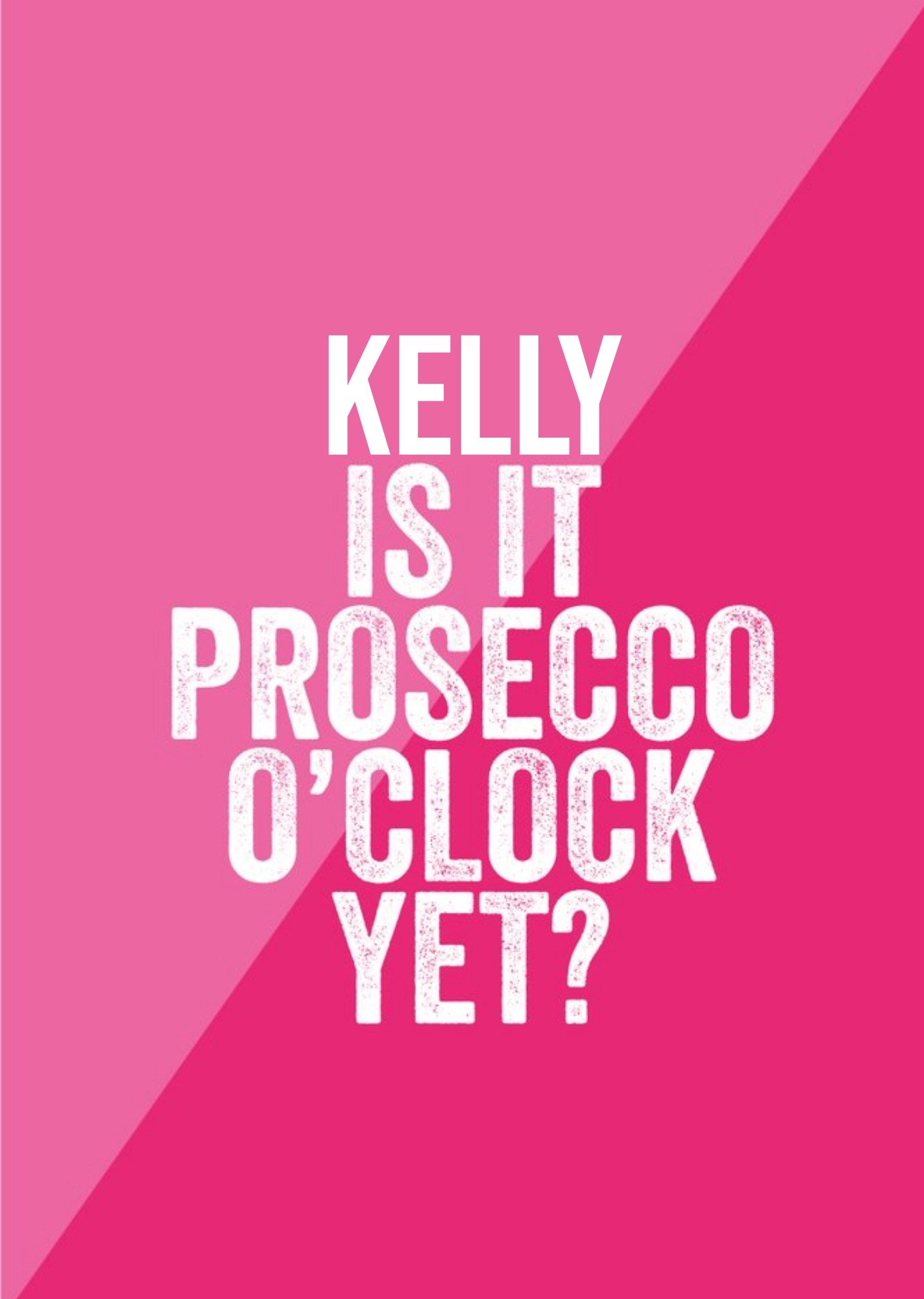 Filthy Sentiments Is It Prosecco O'clock Yet Birthday Card, Large