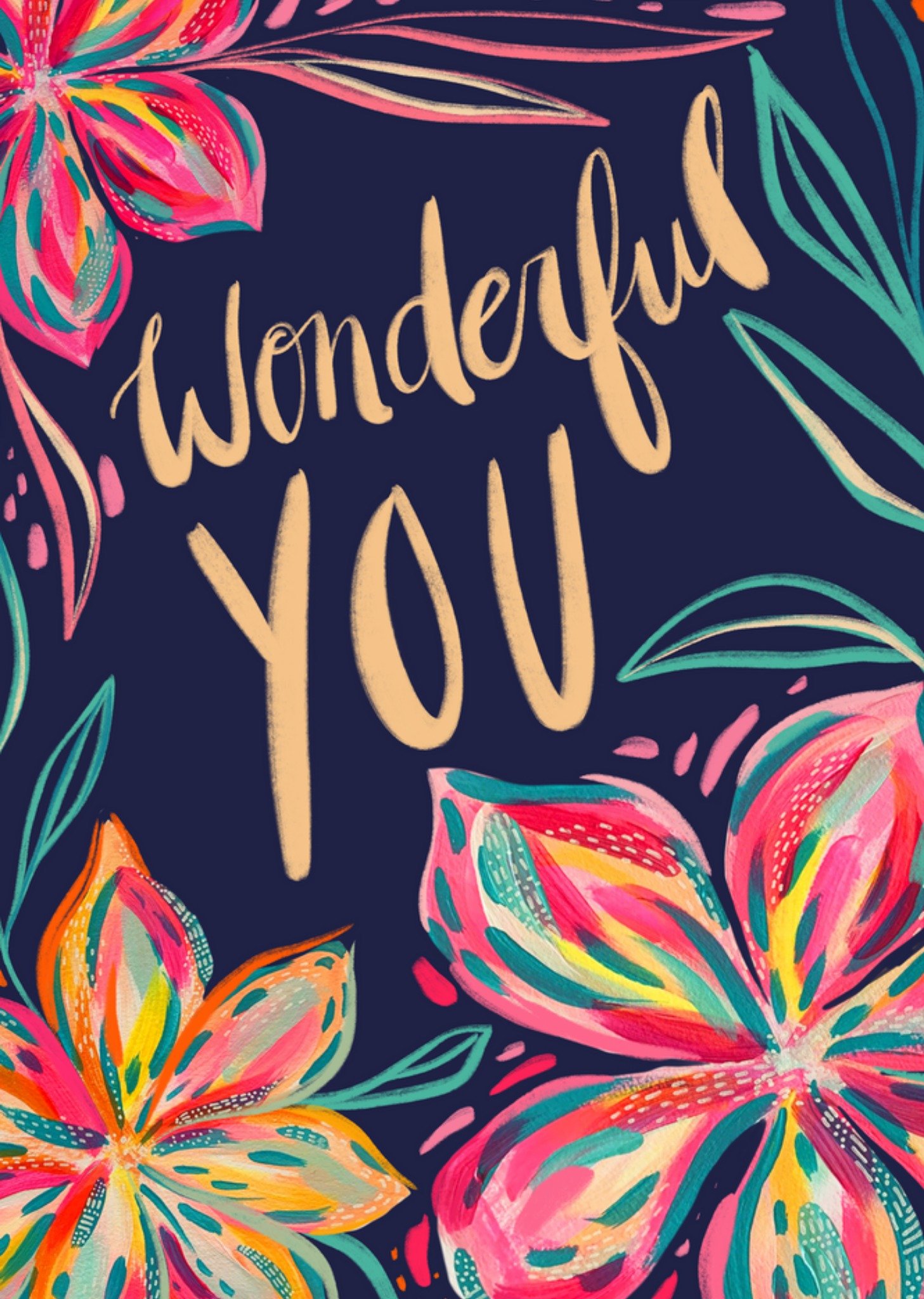 Wonderful You Sunet Scene Card Ecard