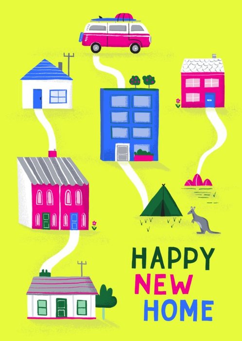 Sinead Hanley Illustrated Accommodation New Home Card