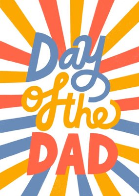 Typographic Day Of The Dad Card