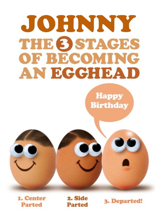 Becoming An Egghead Happy Birthday Card