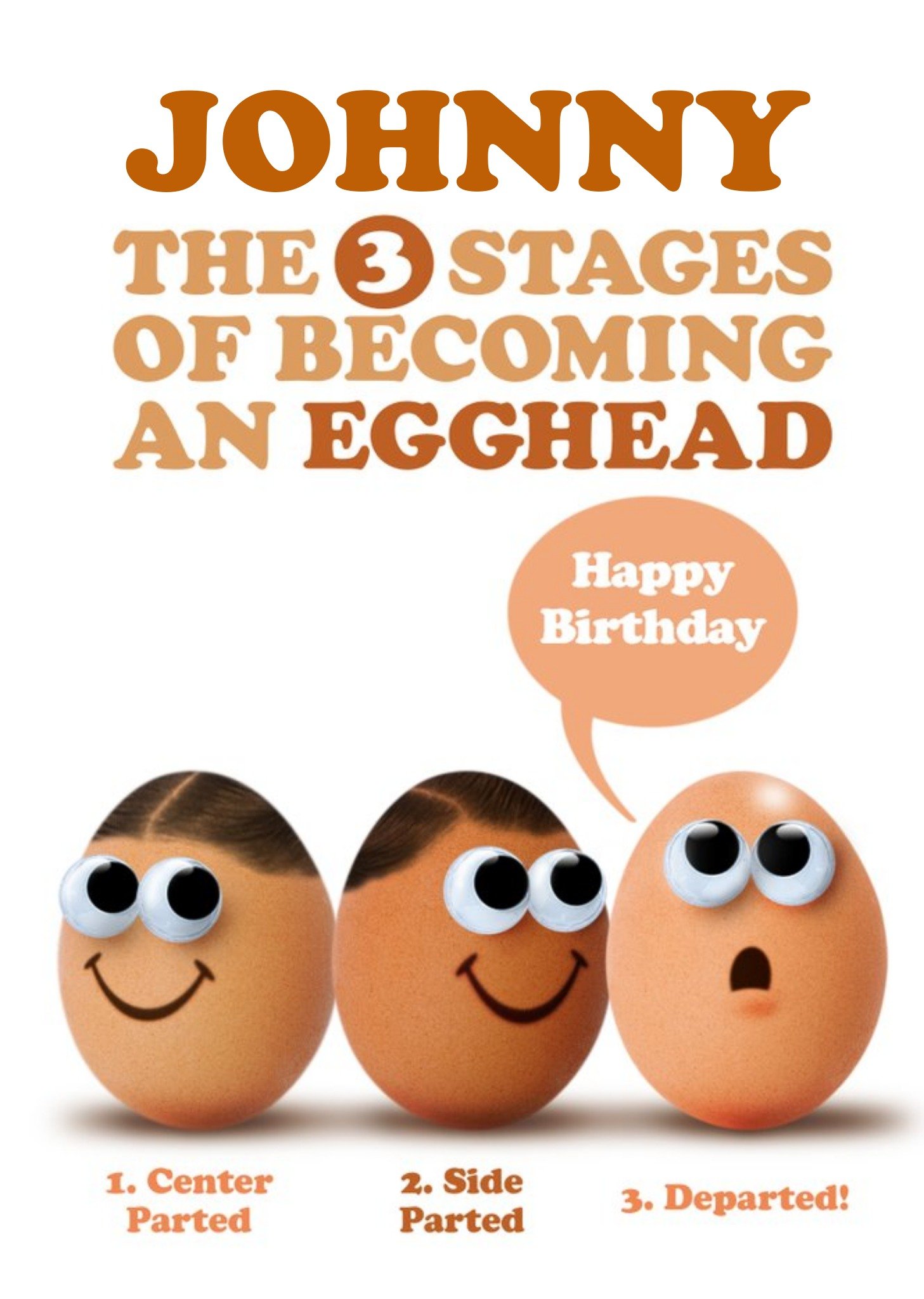 Moonpig Becoming An Egghead Happy Birthday Card, Large