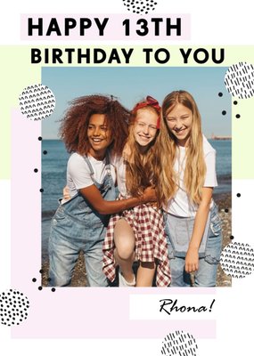 Bougie age Birthday Personalised Photo Upload Card