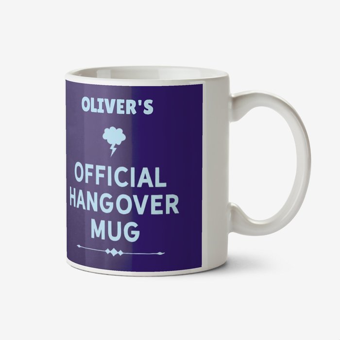 Typographic Quiet Please Hangover In Progress Mug