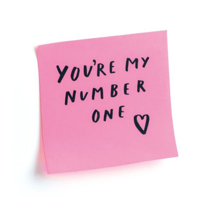 You're My Number One Valentine's Day Card