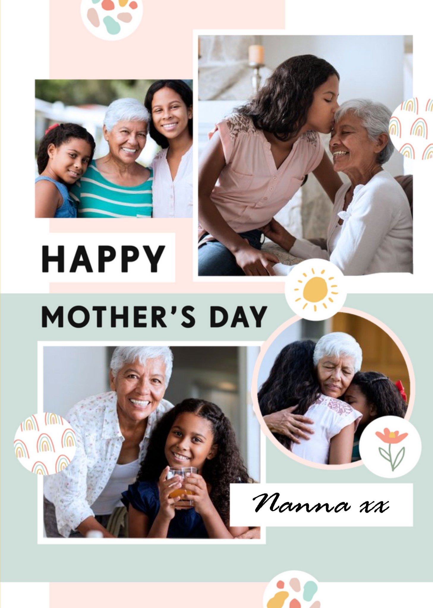 Moonpig Cute Photo Upload Mother's Day Card For Nanna X, Large