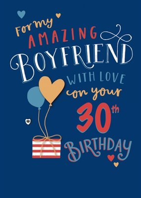 GUK Boyfriend 30th Birthday Card