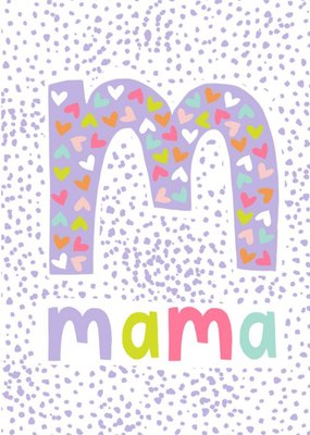 Party Popper M Mama Hearts Mother's Day Card