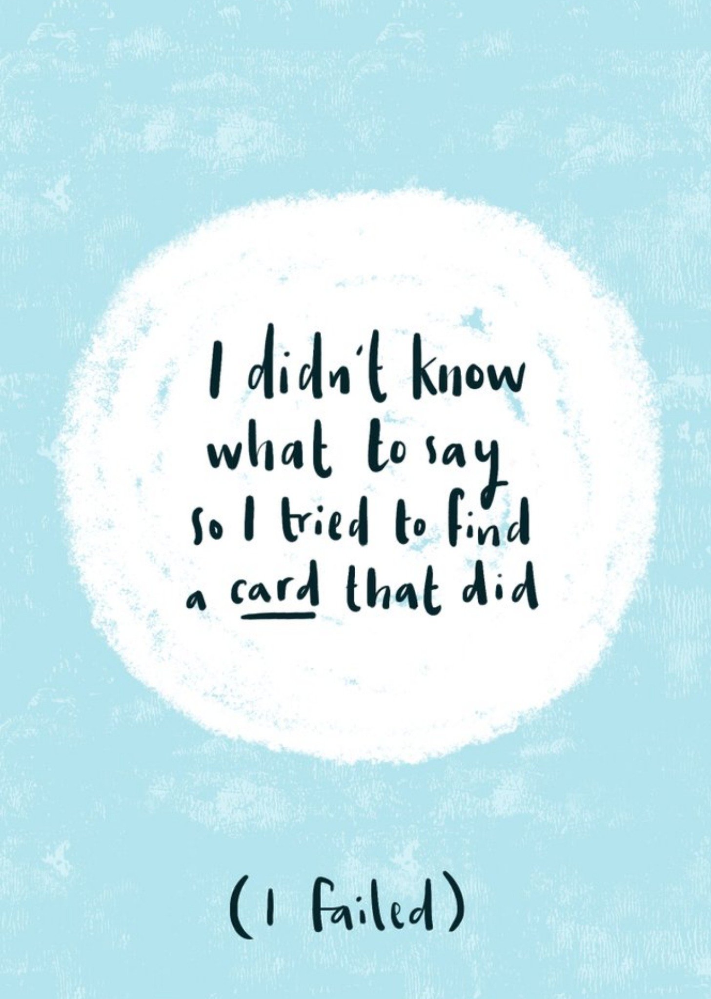 Didnt Know What To Say Sympathy Card Ecard