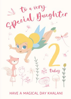 Disney Tinkerbell To A Very Special Daughter 2 Today Birthday Card