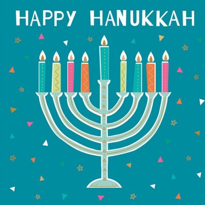 Happy Hanukkah Candle Card