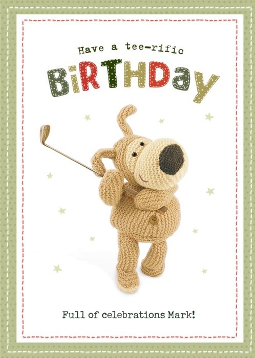 Boofle Have a Tee rific Birthday Card